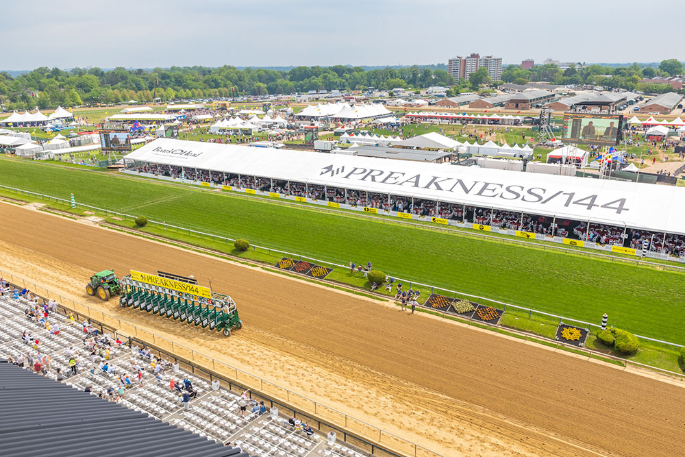 aerial picture of preakness